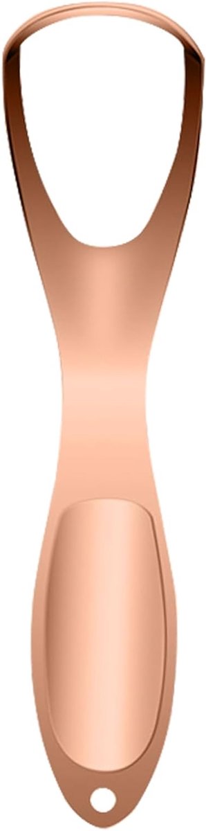 Tongreiniger - Tongschraper Mondverzorging - Frisse Adem - Roestvrij Staal - 14.5 cm - Zilver