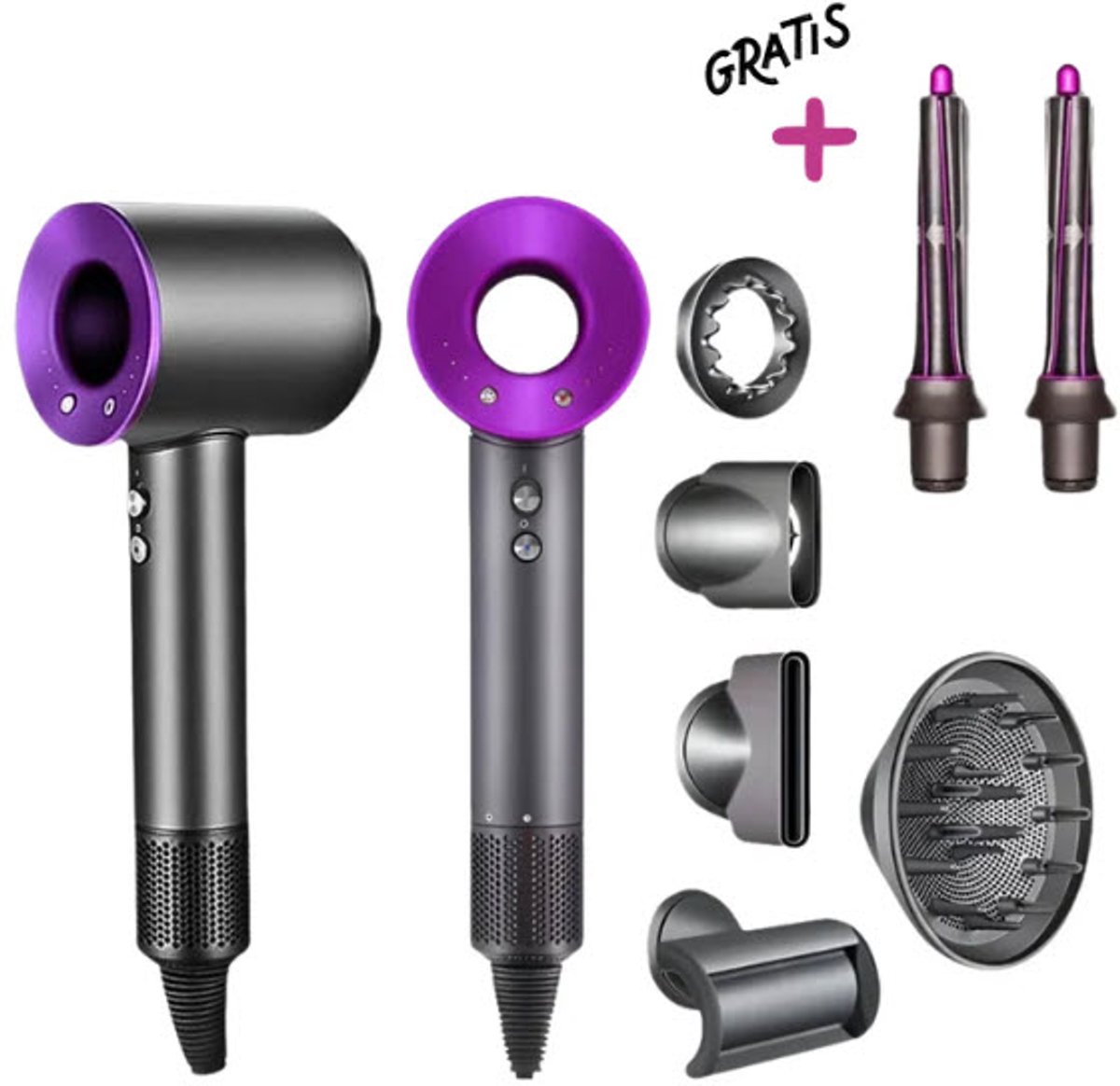 7 in 1 Airwrap – PRO Edition - Multistyler – Krultang – Stijltang – Föhnborstel – Haardroger met borstel – Diffuser