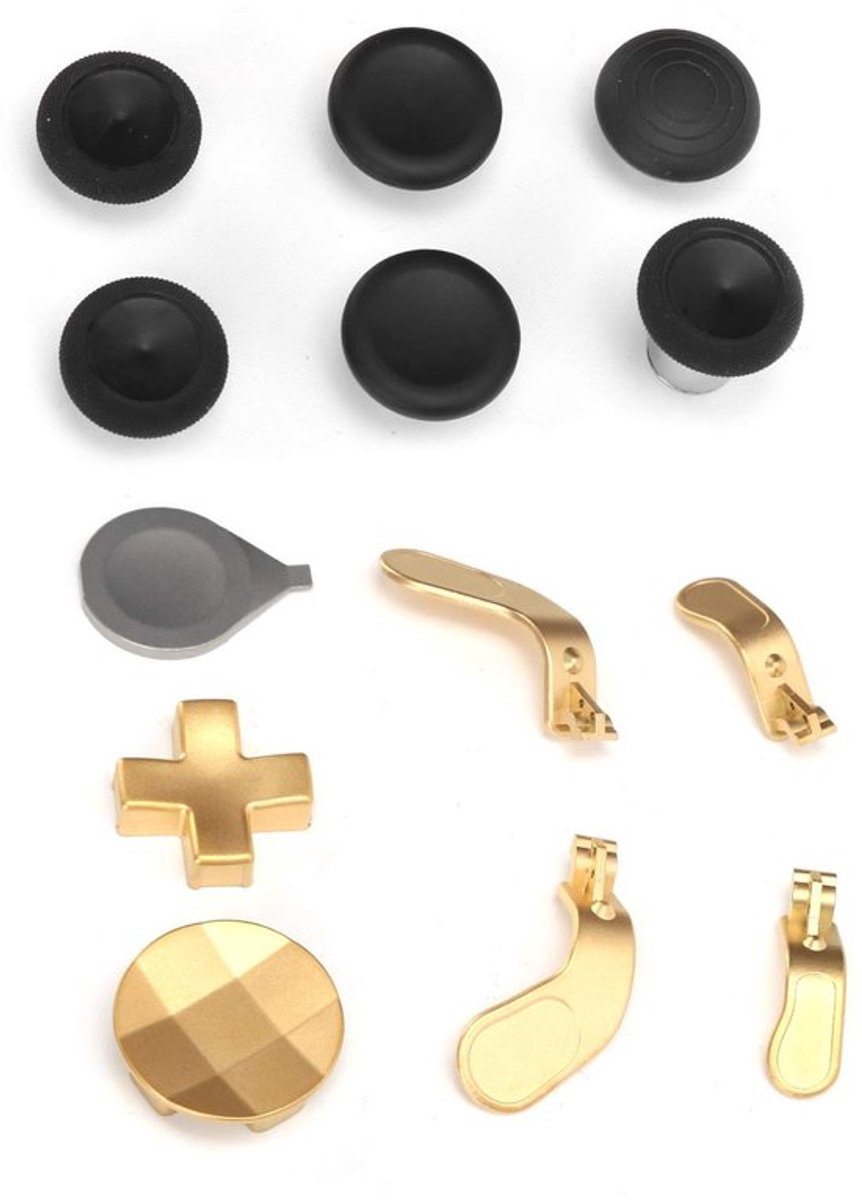 - gamepad-accessoire - vervangende paddels - eenvoudige installatie - goud - joystick vervanging - geschikt voor One Series 2-controller -