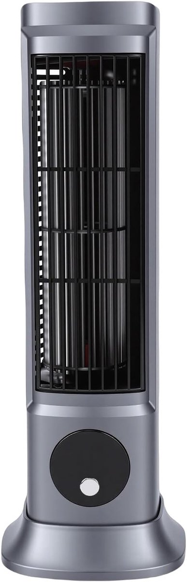 Torenventilator - Bladloze Ventilator - Stil Werken - Flexibel Gebruik - 11H cm - Spacegrijs