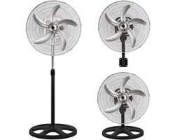 Kiwi Industriële Statiefventilator - Ventilator Staand 54W - Wit