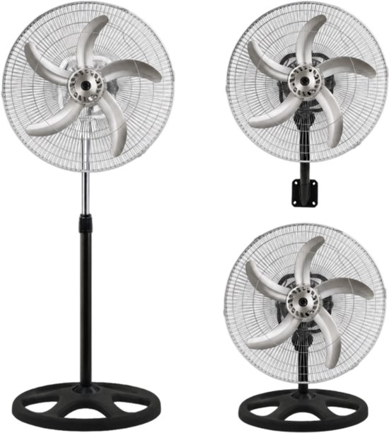 Kiwi Industriële Statiefventilator - Ventilator Staand 54W - Wit