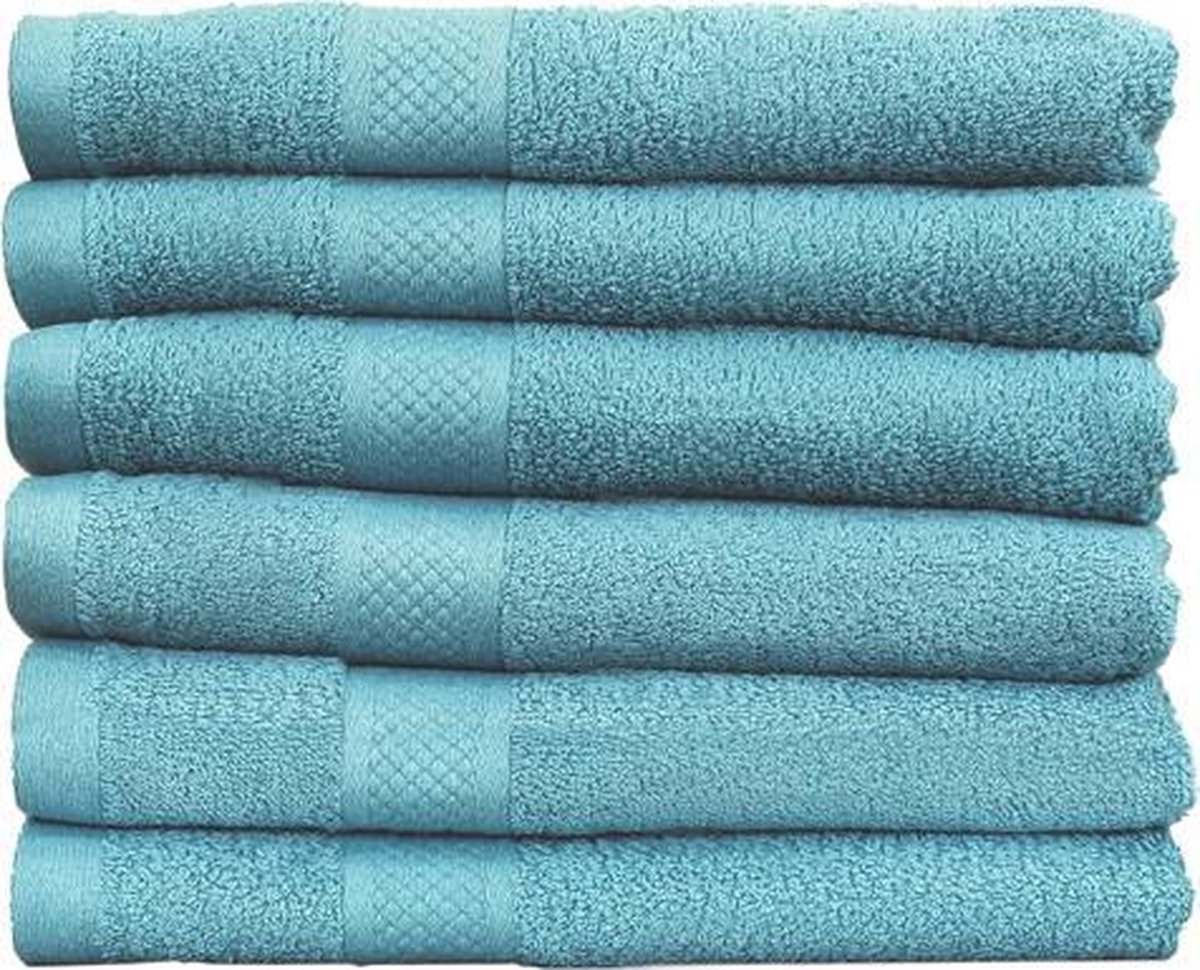 Katoenen Handdoeken Denim Blauw – Set van 9 Stuks – 70 x 140 cm