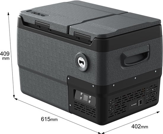 YOLCO DX30 Space Grey - Compressor Koelbox - 30 Liter - Dual Zone Koelen en Vriezen - 12V 24V 230V van Yolco — afbeelding 5
