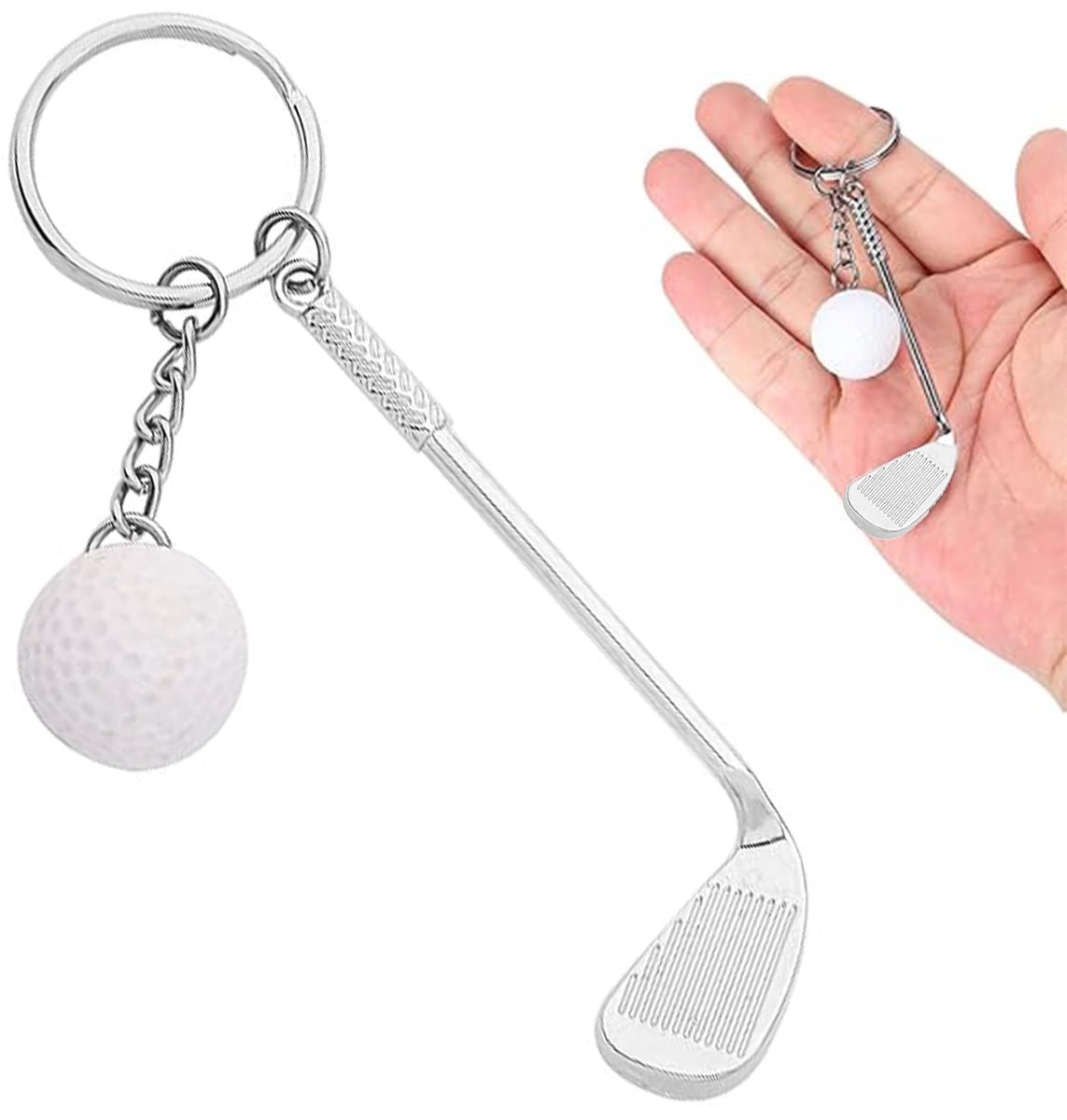 Dailygoods - Golf Sleutelhanger - Creatief Sportaccessoire voor Golfliefhebbers