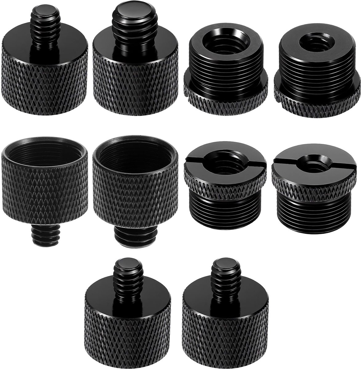Dailygoods - Microfoonstandaard-Adapterset - 10 Stuks voor Diverse Microfoonhouders