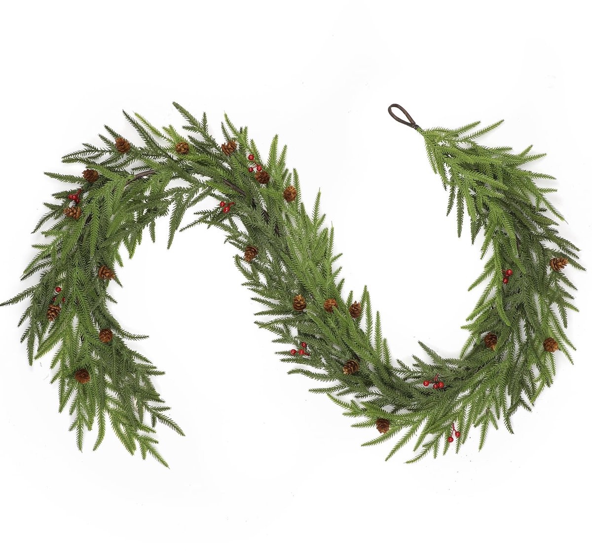 Dailygoods - Kerstslinger Norfolk Grenen - Realistische Kunstmatige Ceder Slinger