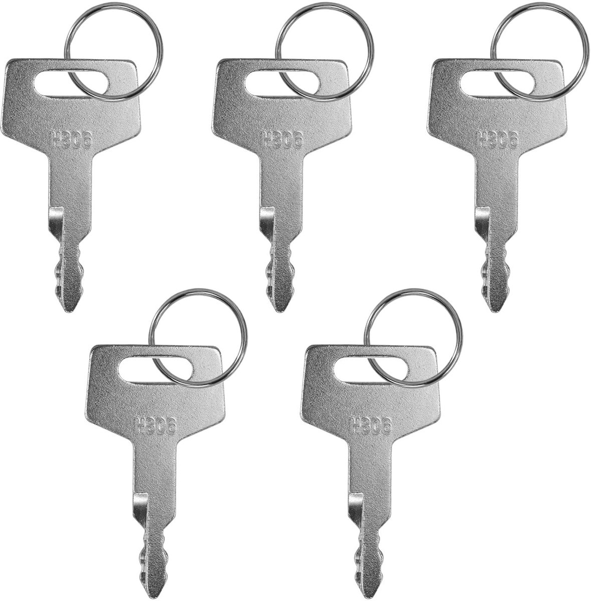 Dailygoods- Contactsleutel Hoogwaardige Vervangingssleutel - Sleutel voor Takeuchi TB150/TB160/TB175/TB1135/H806 - 5-Pack - Betrouwbare Reserve - Ideaal voor Fleet Management