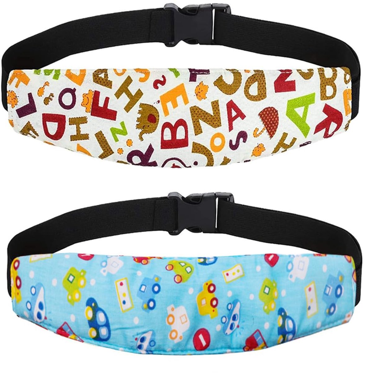 Dailygoods - Babyhoofdsteun voor Auto - 2 Stuks, Verstelbaar en Comfortabel