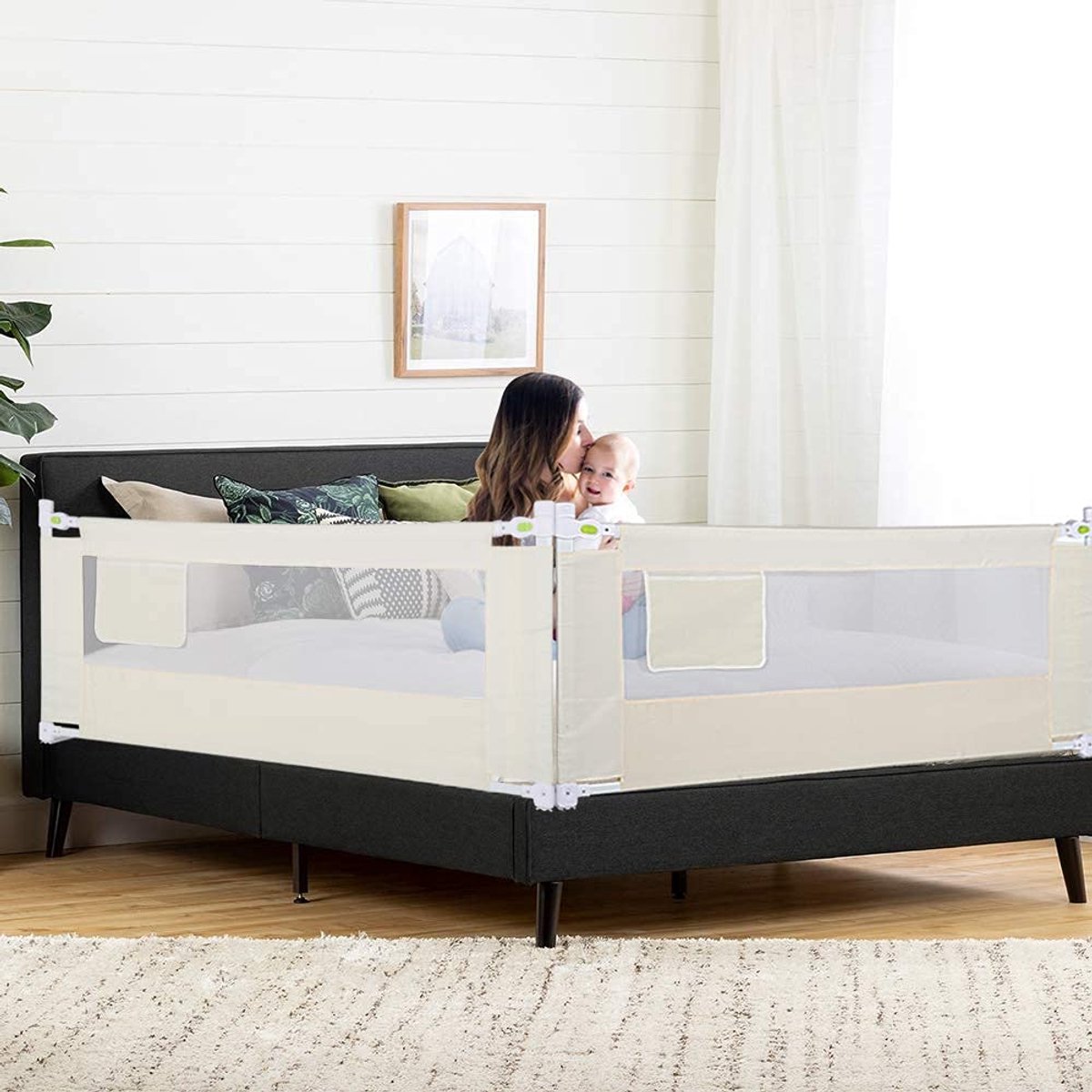 Dailygoods - Verstelbare Bedhekje 180 cm - Veiligheid voor Babybedden