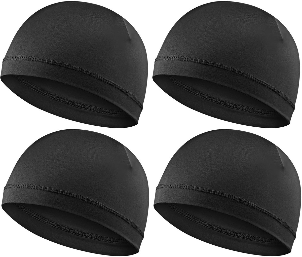 Dailygoods - Set van 4 Golfcaps voor Mannen - Zachte en Ademend Satijnen Durags