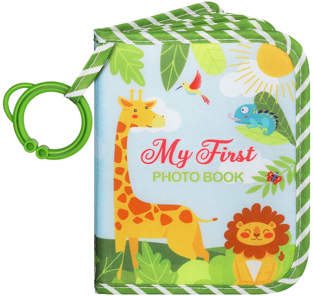 Dailygoods - Baby Fotoalbum voor 17 Foto's 10x15 cm - Mijn Eerste Stoffen Foto Boek