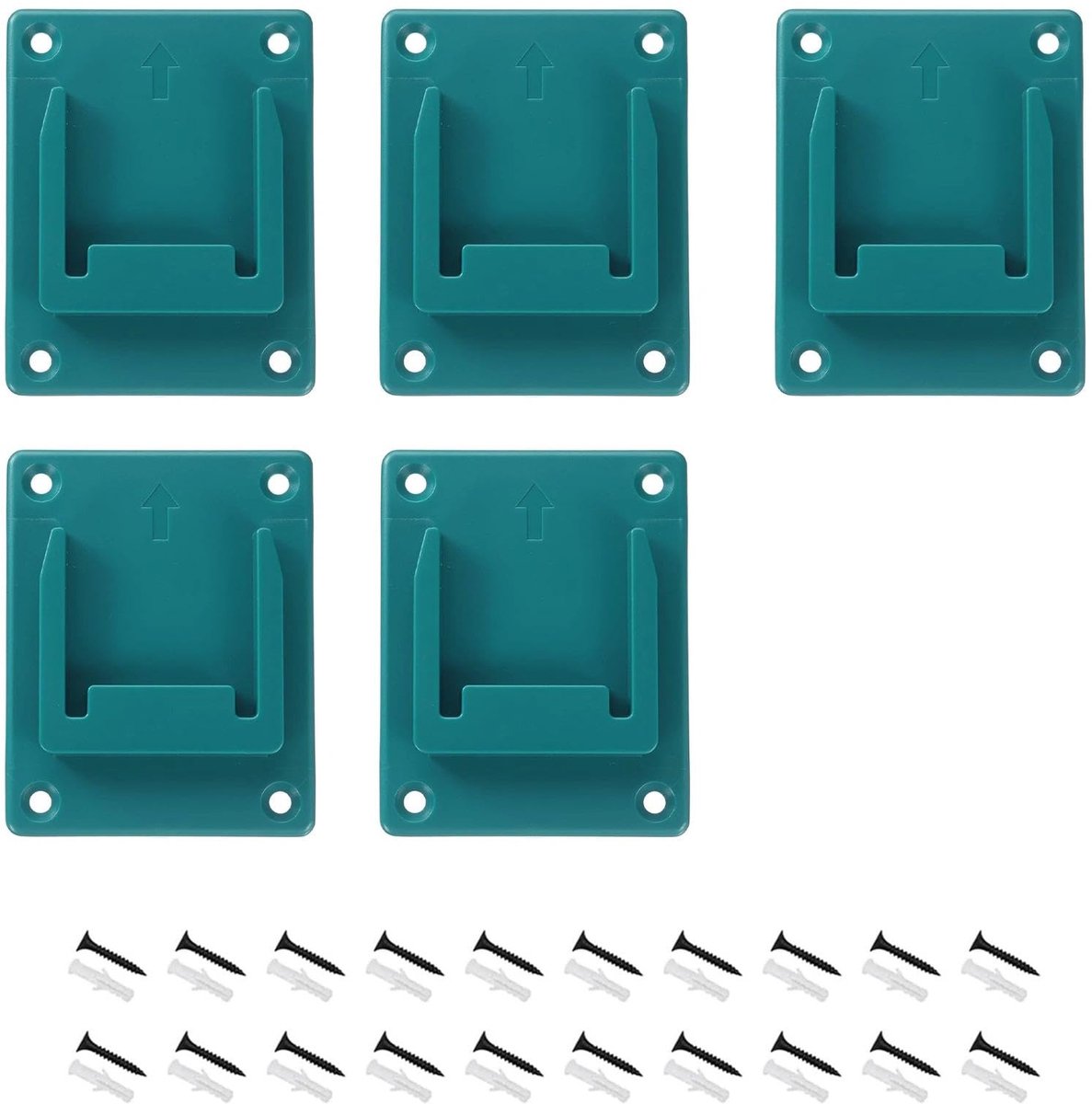 Dailygoods - Wandgereedschapshouder voor Boorgereedschap - 5 Stuks Blauw