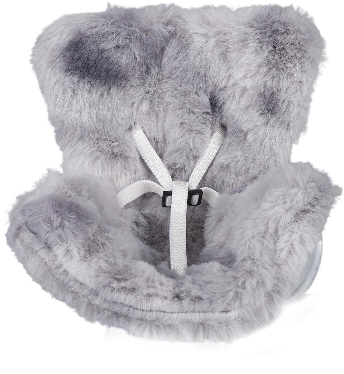 Dailygoods - Poppen Autostoel met Pluchen Veiligheidsstoel en Ventilatieclips voor 17cm Poppen