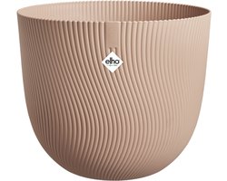 Elho Sereh Rond 60 - Grote Bloempot voor Binnen & Buiten - 100% Gerecycled Plastic - Ø 59 x H 50.6 cm - Koele klei