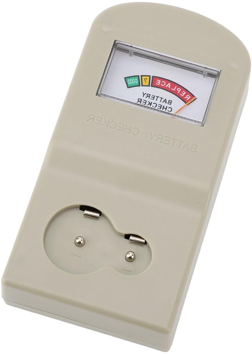 Batterijtester - Batterijmeter Batterijchecker - Batterijen Controleren - Scherp Scherm - Compact Formaat - Zwart
