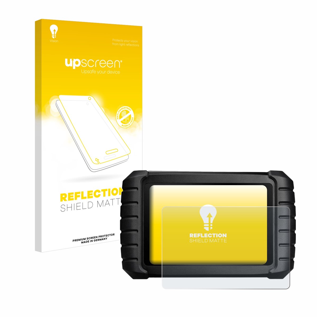 upscreen - Screenprotector voor iCarsoft CR Max - Folie Beschermfolie anti glare matte