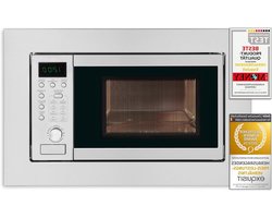 Inbouw Magnetron - Oven Met Grill - Snel Eten Bereiden - 1000W Grillfunctie - 20 Liter Inhoud - Inoxlook