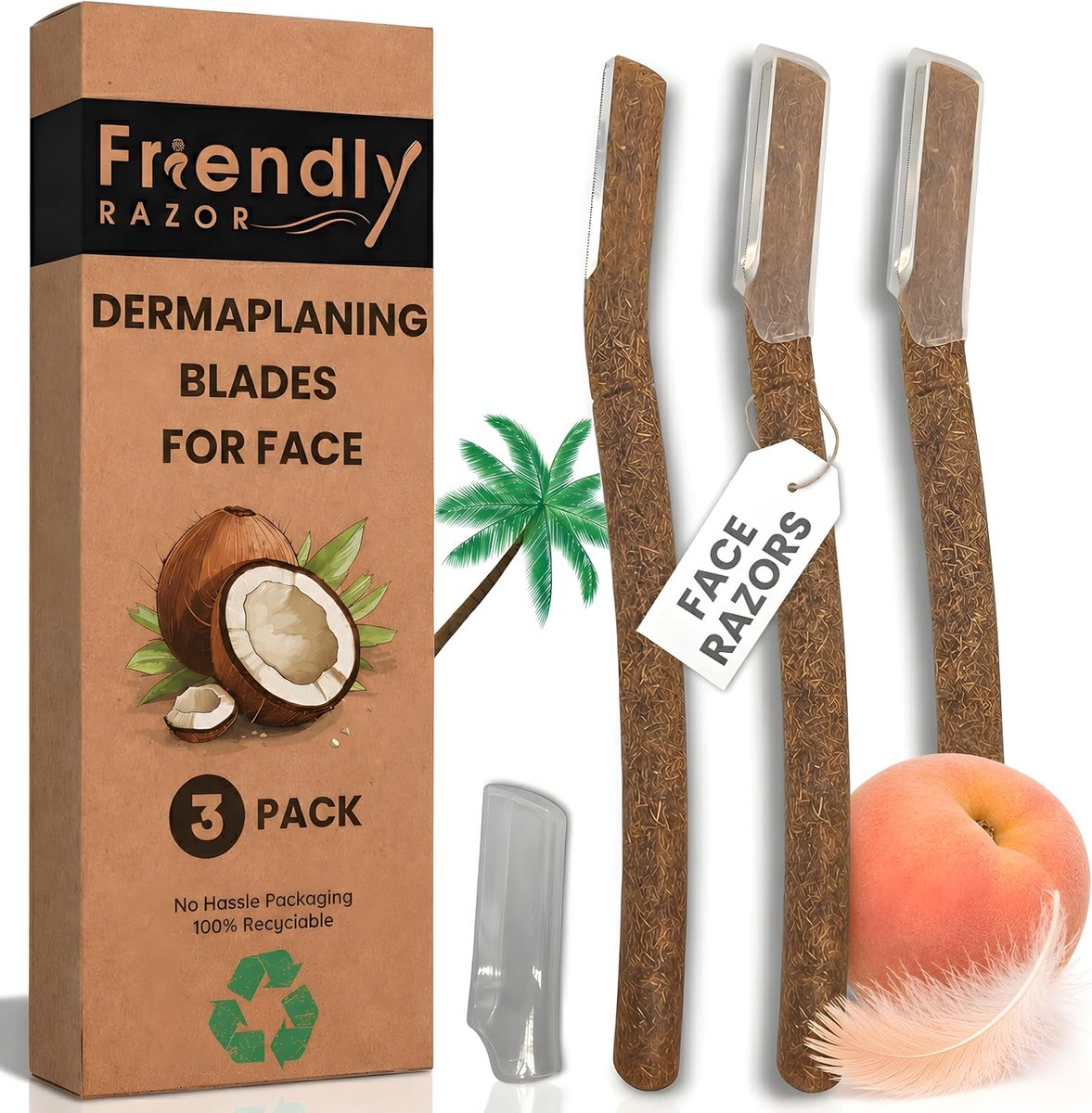 SnelShoppen - Dermaplaning Blades voor Gezicht | Gezichtsbladen voor Vrouwen | Gezichtsscheermesjes | Gezichtshaar Remover | Gladde Huid | 10 Stuks