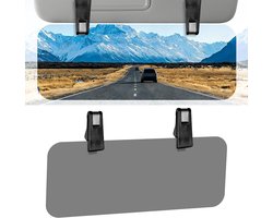 Zonneklepverlenger voor de auto - Universele zonneklepverlenger - Auto-accessoires - Geschikt voor de meeste auto's, SUV's en vrachtwagens - Grijs - 34 x 11 cm