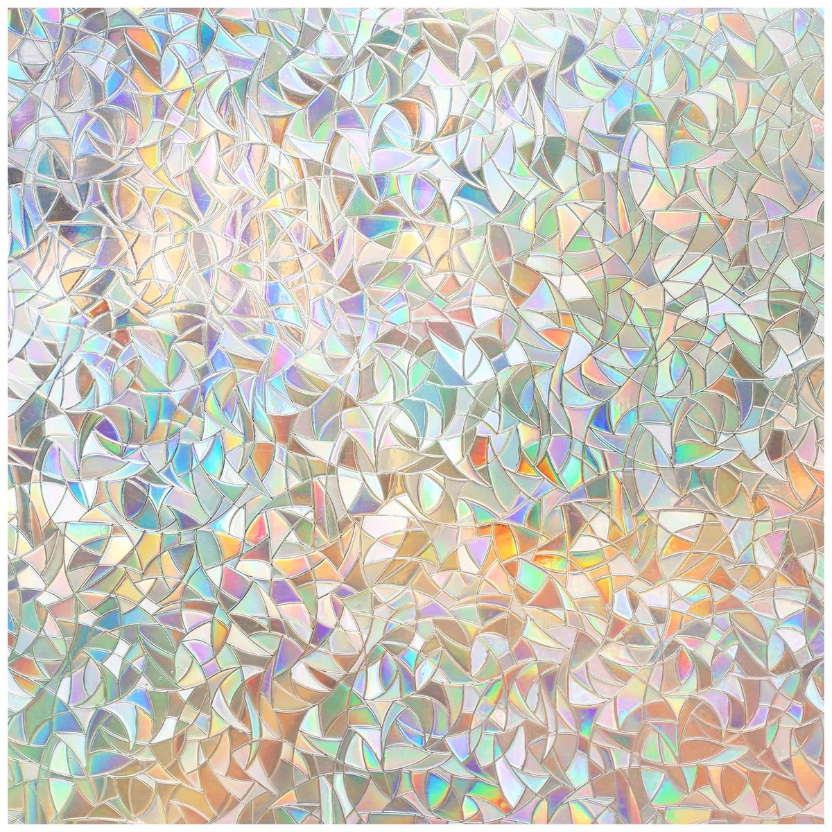 SnelShoppen - Regenboog Raamfolie 30x300cm Privacy Glas-in-Lood Zelfklevende 3D Statische Window Film, Decoratieve Raamsticker met Anti-UV Zonwering v