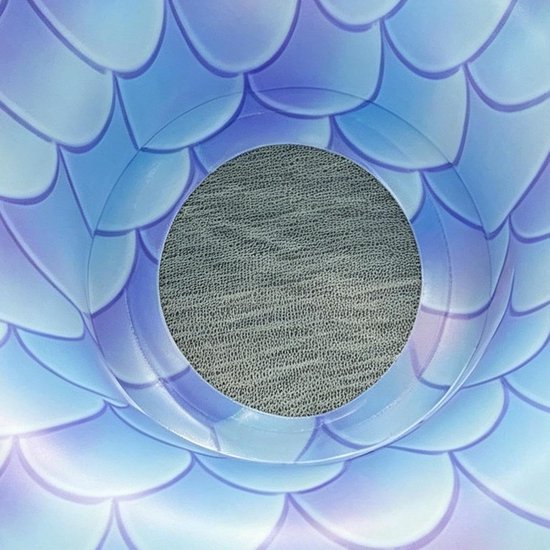 Opblaasbare Zwembad Drijver - Water Ligstoel Vlot - Ontspannen in Water - Met Bekerhouder Rugleuning - 110x110x30 cm - Meerkleurig — afbeelding 3