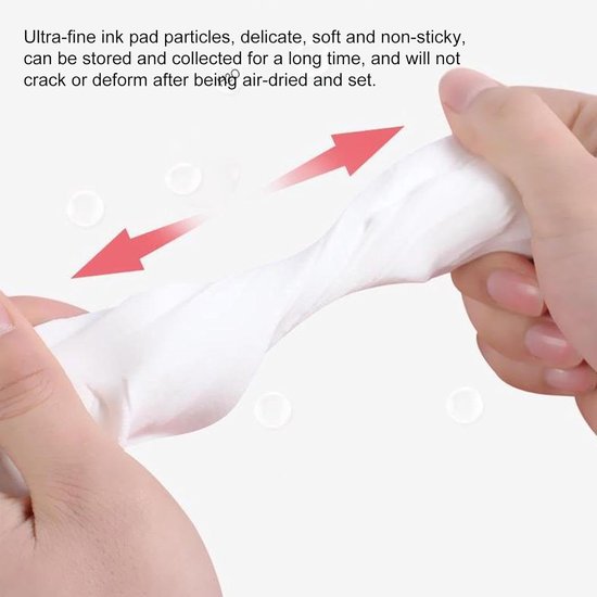 Baby Handafdruk Voetafdruk Set - Aandenken Kit - Herinneringen Vastleggen - Voedselveilige Luchtgedroogde Klei - 1 Kit - Niet gespecificeerd — afbeelding 2