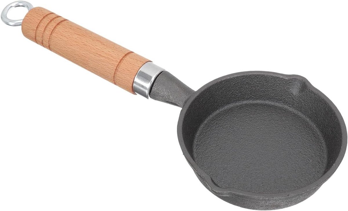 Mini Koekenpan - Omeletpan Kleine Pan - Ontbijt Bakken - Antiaanbaklaag - Niet gespecificeerd - Zwart
