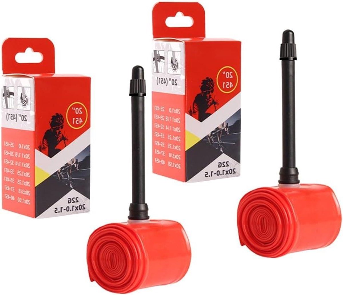 Fiets Binnenbanden - Banden Reparatie - Veilig Fietsen - Verbeterde Punctieweerstand - 20 inch - Rood