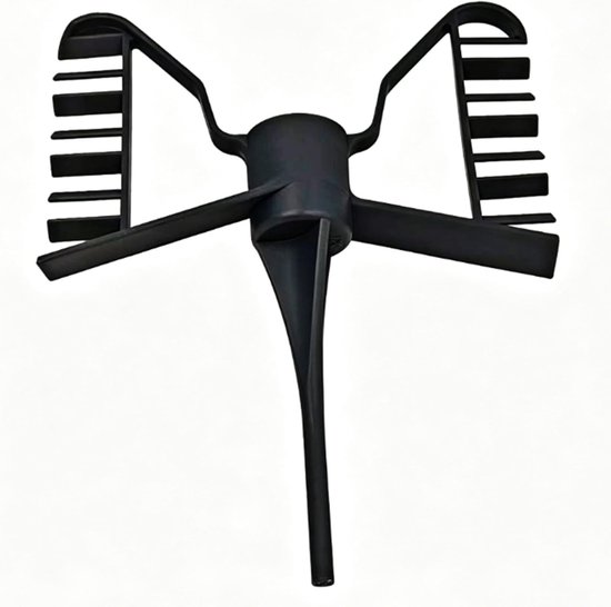 Roerstaaf Keukenmachine - Mengen Garde - Voedsel Bereiden - Voedselveilig PP Materiaal - 15x15x3 cm - Zwart — afbeelding 4