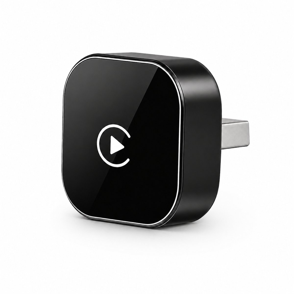 Brosendaal Draadloze CarPlay Dongle 2-in-1 – Auto Adapter geschikt voor Apple CarPlay en Android Auto – Bluetooth 5.4 – Plug & Play – Zwart
