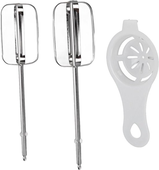 Mixer Opzetstukken - Klopperbladen Keuken - Bakken en Mixen - Vaatwasmachinebestendig - 24D x 16B x 5H cm - Zilver — afbeelding 3