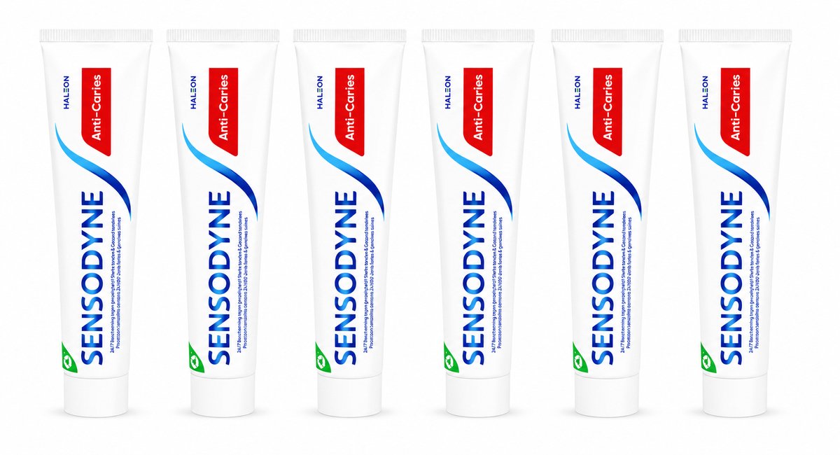 Sensodyne Anti-Caries Tandpasta - 6 x 75 ml - Voordeelverpakking