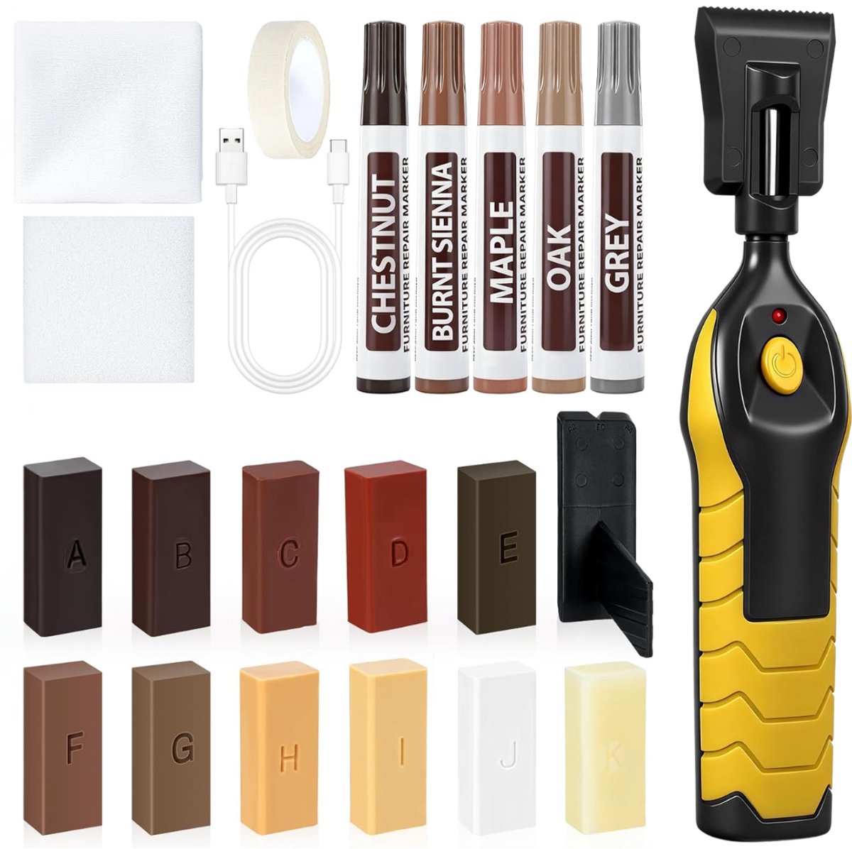 ApexArte® Laminaat Reparatieset - Laminaatvuller - Vuller - Stiften Set
