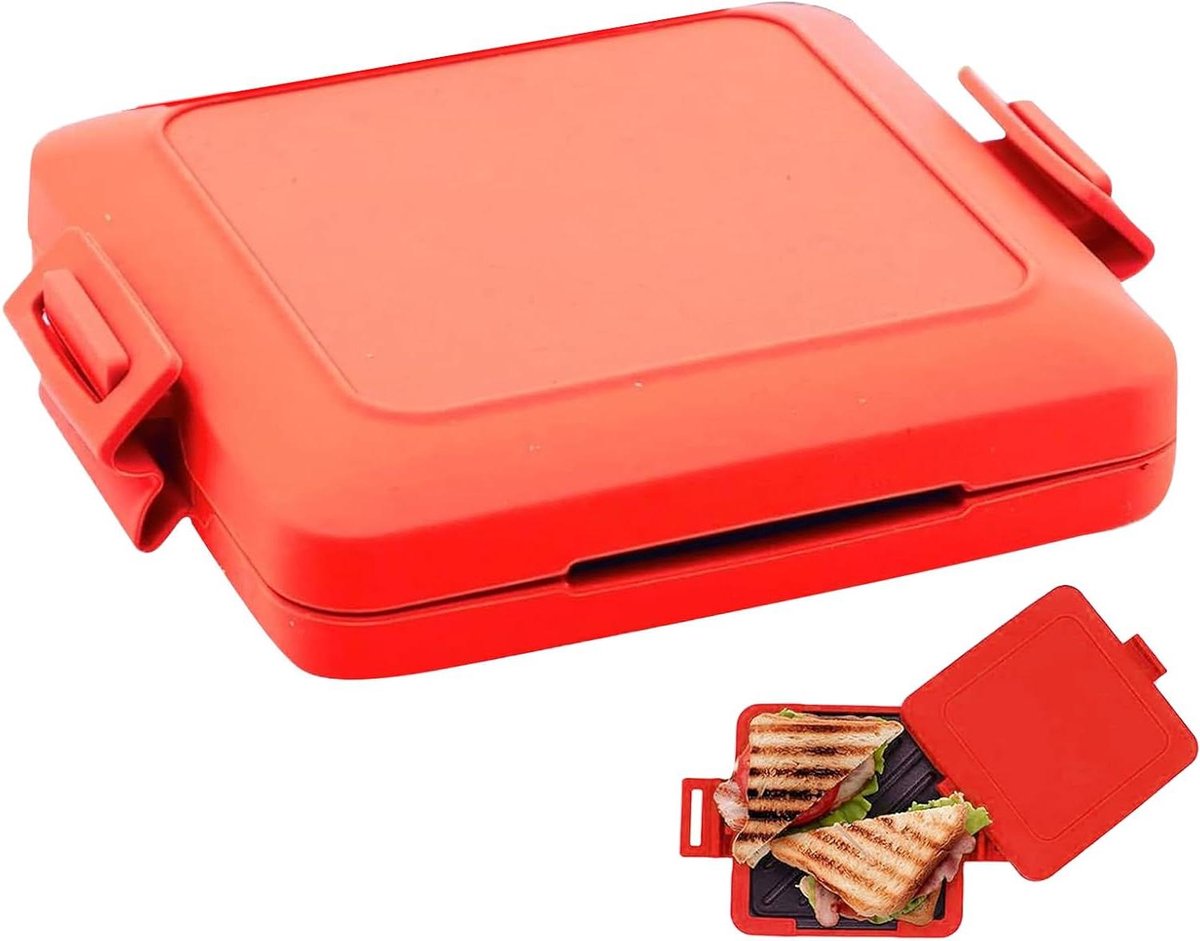 Magnetron Toastie Maker - Sandwichmaker Magnetron - Snel Broodjes Maken - Geavanceerde Hittegolftechnologie - 170 x 140 x 30 mm