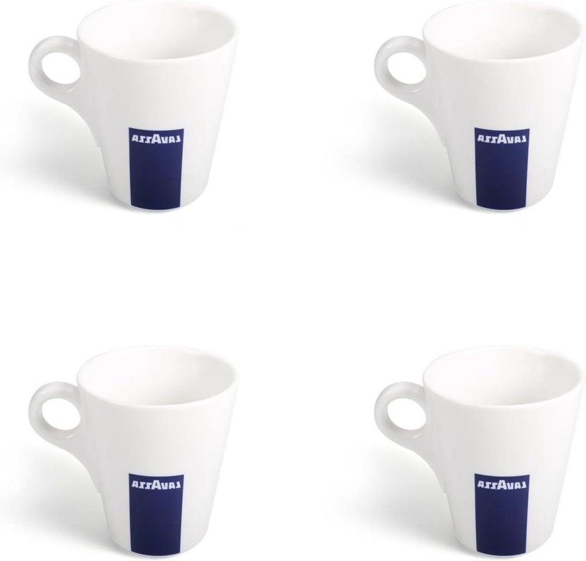 Kopjes Set - Cappuccino Mokken - Koffie Moment - Duurzaam Porselein - 4 Stuks 300ml - Wit