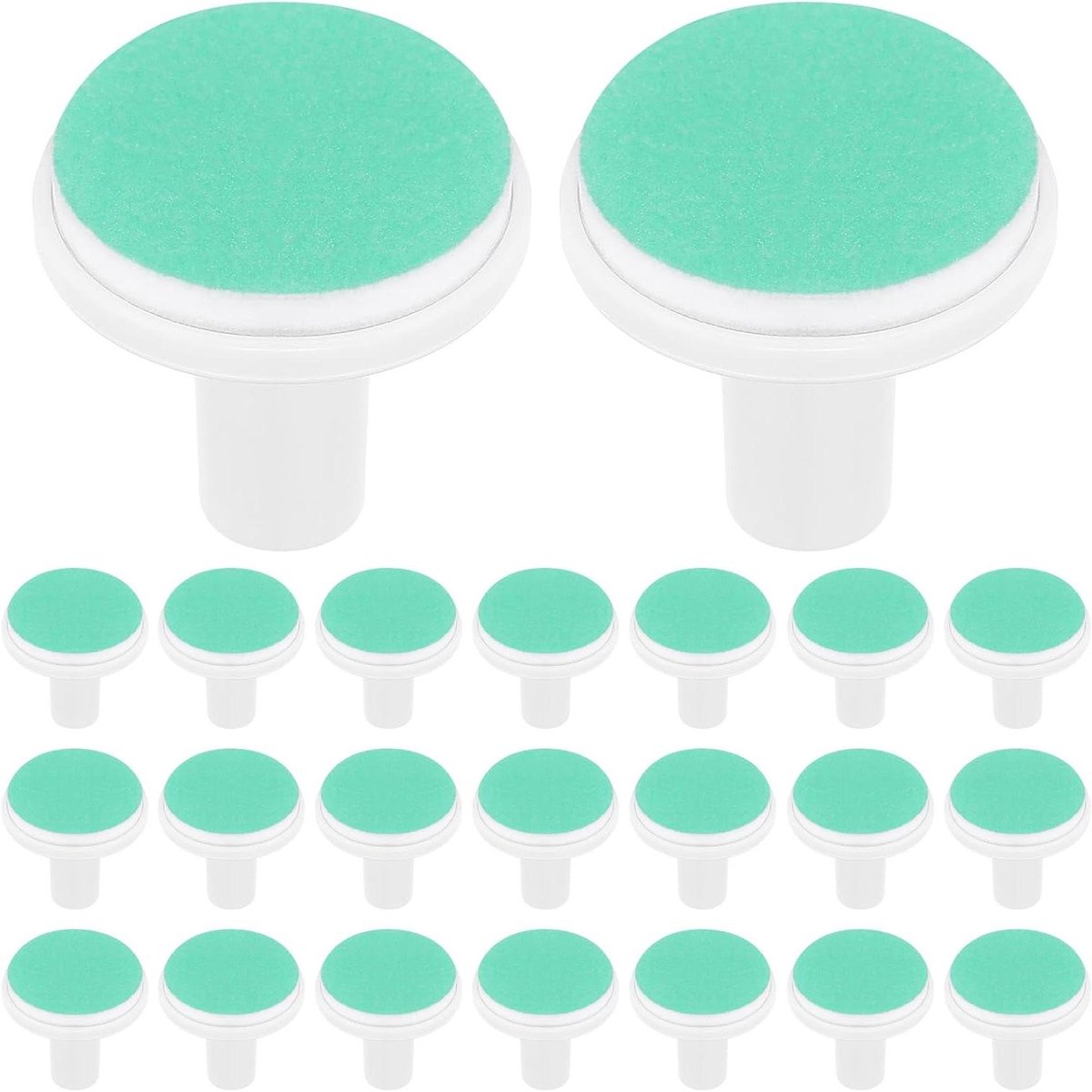 24 Reservepads voor Elektrische Nageltrimmer voor Baby's - Groene Nagelslijpkoppen