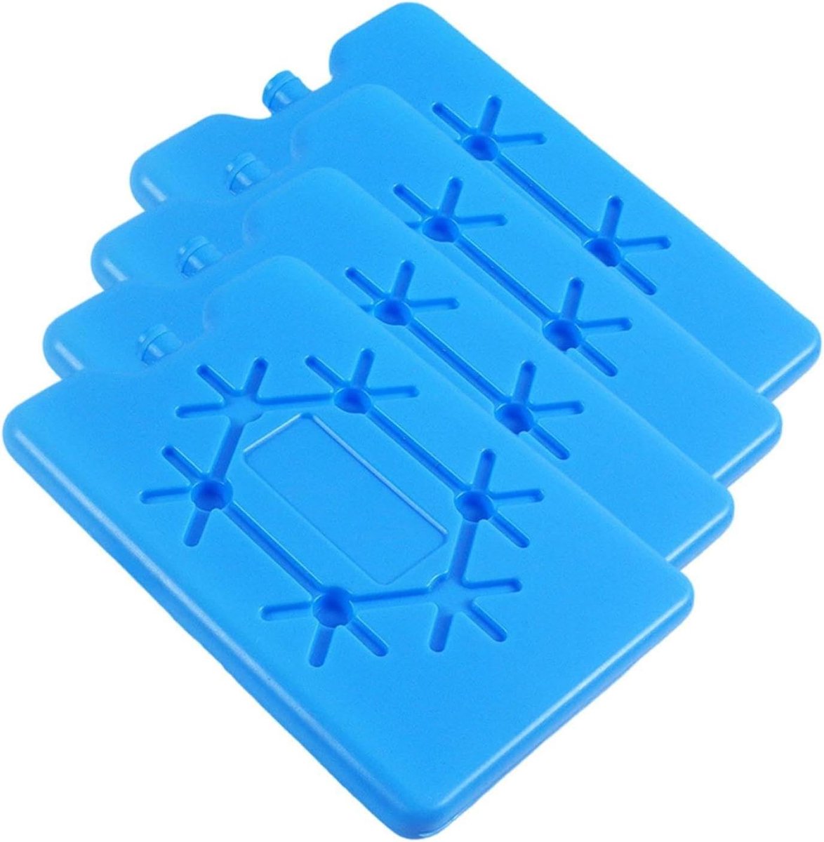 Vriespacks Koelbox - Koelblokken IJszakken - Voedsel Koelen - Herbruikbaar Drukbestendig - 200 ml - Blauw