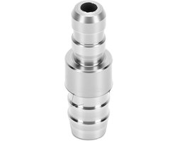 Melkslangconnector Koffiezetapparaat - Melkfitting Roestvrijstaal - Verse Melk Bereiden - Roestvrijstalen Behuizing - 2.2 cm - Zilverkleurig