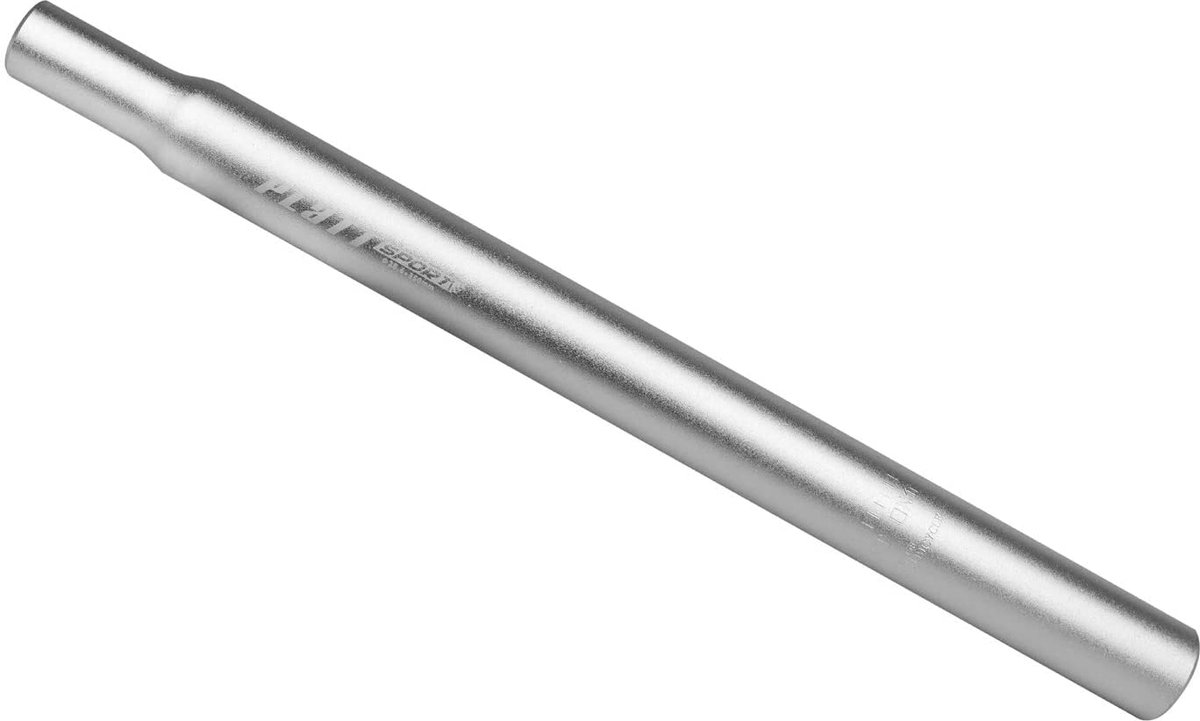 SnelShoppen - Aluminiumlegering Fiets Zadelpen 27,2mm voor MTB - Lichtgewicht en Duurzaam 350mm in Zilver - Perfect voor Fietsen, Mountainbiken en Rec
