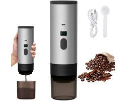 VIEMAE Draagbare koffiemachine - Koffiezetapparaat draagbaar - Oplaadbaar - Geschikt voor cups en gemalen koffie - Champagne
