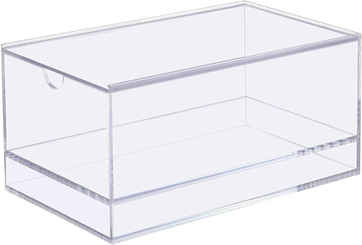 Mahjong Tegeltas - Speelbox Organizer - Spel Organiseren - Transparant Acryl - 24.7 cm - Transparant