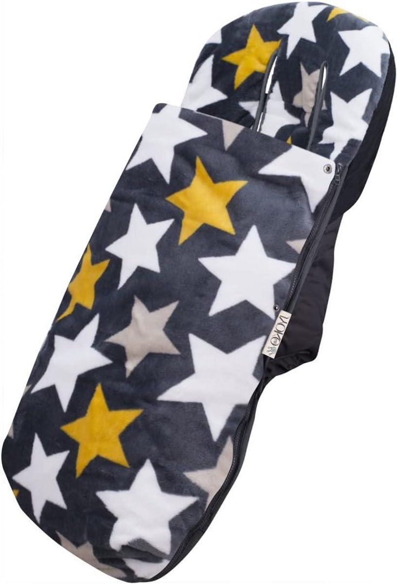 Universele Voetenzak - Kinderwagen Zak - Baby Warm Houden - Hypoallergeen Fleece - 42x100 cm - Geel