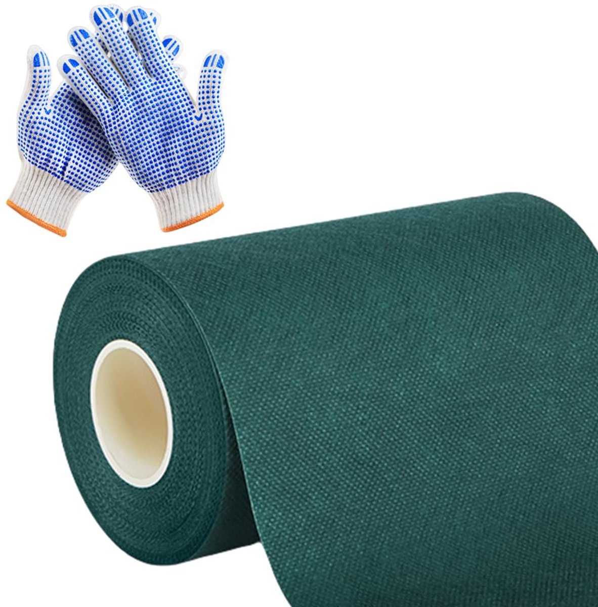 Dailygoods - Zelfklevende Kunstgras Tape 15 cm x 10 m met Werkhandschoenen