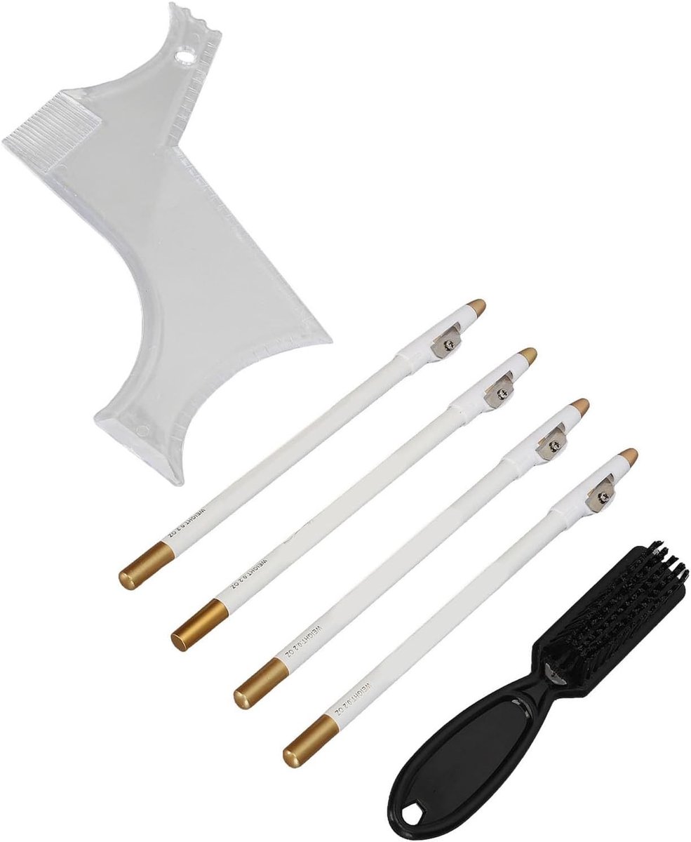 Beard Shaper Stencil Kit voor Perfecte Contours bij Zelf Trimmen Thuisgebruik van Hoogwaardige Materialen