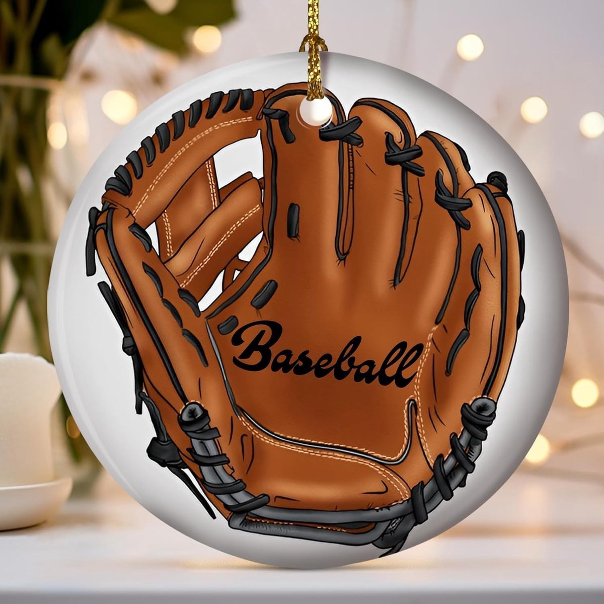 Unieke kerstboomhanger voor sportliefhebbers - originele kerstdecoratie met koord voor honkbal en andere sporten