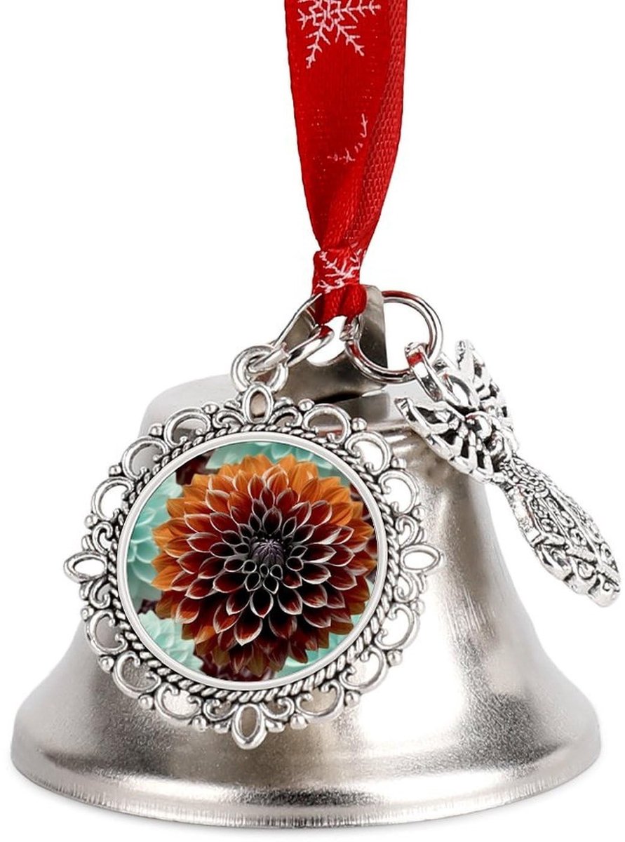 Kerstbel - Vintage metalen klokken voor versiering - Wit