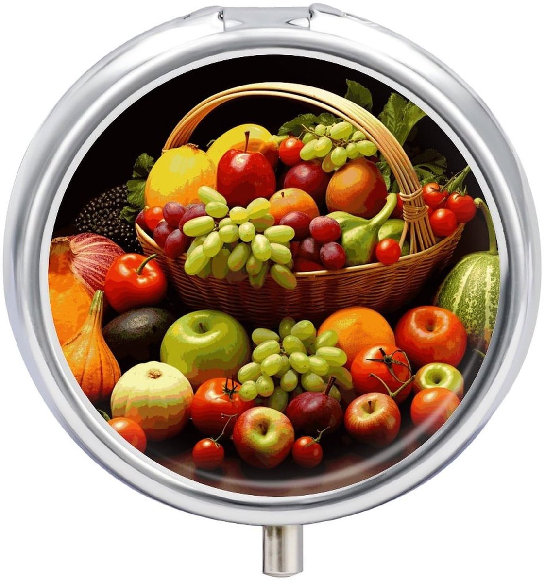 Pillendoos Metalen Organizer - 3 Compartimenten - Draagbaar