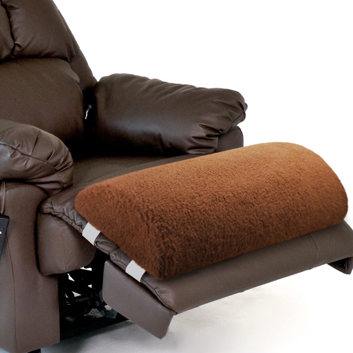 Beensteun Slaapkussen - Foam met Sherpa Coating - Bruin