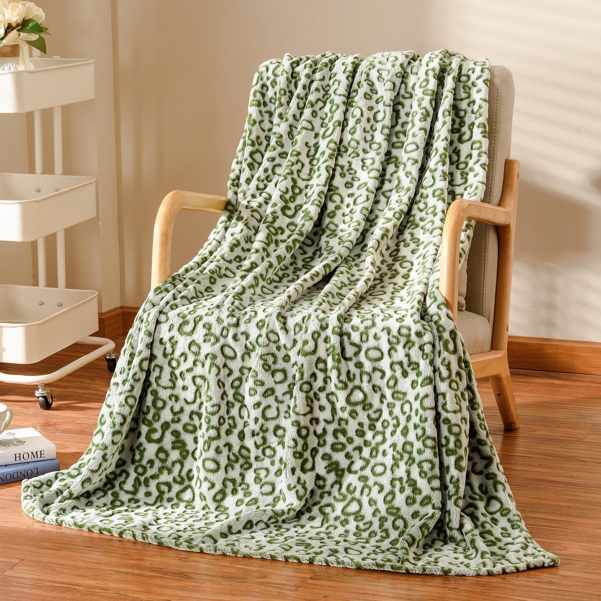 Fleece Decke - 3D Leopardenpatroon 50x60 inch
